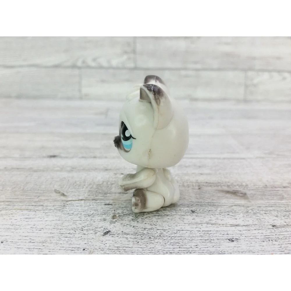 Littlest Pet Shop LPS First Generation Cat Rare 2005 Black White Retired